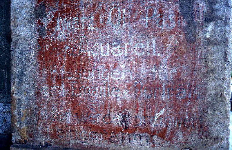 Dresden-Pieschen, Torgauer Str. 45, 31.8.1996 (1).jpg - ... Öl, Pastell u. Aquarell. Fassungen für ...-Emaille-Porträts ... werden preiswert eingerahmt.